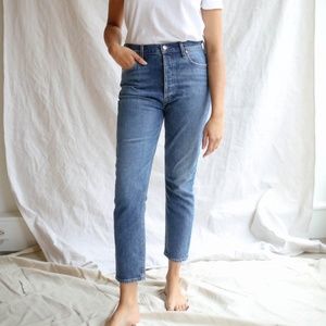Agolde nico rigid high-rise jeans straight leg  27